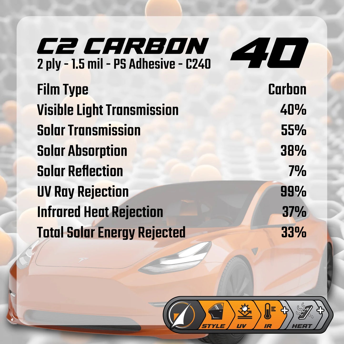 Type One Tinting C2 Carbon