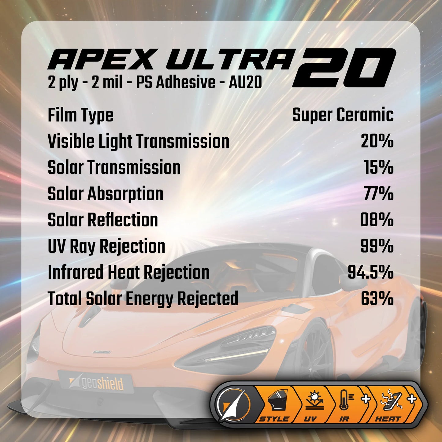 Type One Tinting Apex Ultra Ceramic